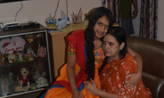With My grandmom in Hyderabad, India
